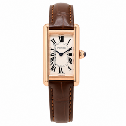 Cartier Tank Americaine Small Size W2607456 18K Rose Gold Watch